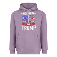 Lavender god guns and trump Heavyweight Hoodie - artisFamous