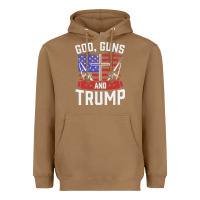 Toasted Coconut god guns and trump Heavyweight Hoodie - artisFamous