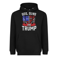 Black god guns and trump Heavyweight Hoodie - artisFamous