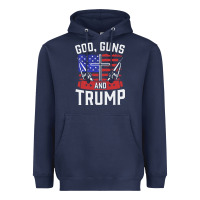 Navy god guns and trump Heavyweight Hoodie - artisFamous