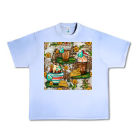 Grape Ice cow coffee cups and farm with leopard seamless pattern bbs Urban Heavy Tee - BundleAndBundleShop