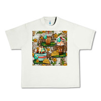 Pistachio cow coffee cups and farm with leopard seamless pattern bbs Urban Heavy Tee - BundleAndBundleShop