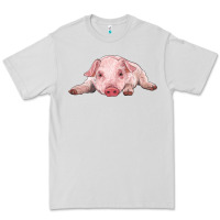 Dove Grey baby pig Premium Tee - RanaPortraitStore