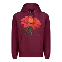 Burgundy del sol sunflower Premium Hoodie - LillyAllenDesigns