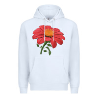 White del sol sunflower Premium Hoodie - LillyAllenDesigns