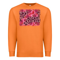 Carrot valentine's day roses leopard background Premium Sweatshirt - JahusDesignShop
