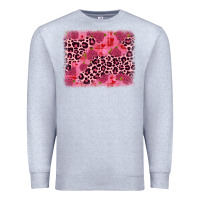 Heather Grey valentine's day roses leopard background Premium Sweatshirt - JahusDesignShop