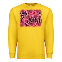 Lemon valentine's day roses leopard background Premium Sweatshirt - JahusDesignShop