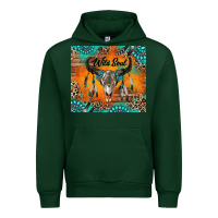 Forest Green wild soul boho bull skull Urban Hoodie - RanaPortraitStore