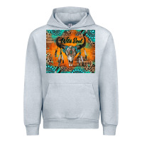 Heather Grey wild soul boho bull skull Urban Hoodie - RanaPortraitStore