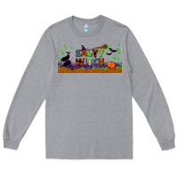 Heather Grey salty witch libbey glass Long Sleeve Tee - BundleAndBundleShop