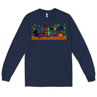 Navy salty witch libbey glass Long Sleeve Tee - BundleAndBundleShop