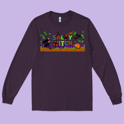 Salty Witch Libbey Glass Long Sleeve Tee Designed By Bundleandbundleshop
