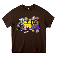 Chocolate Brown cma mardi gras certified medical assistant Heavy Core Tee - CowGirlArtShop