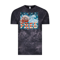 Cloud Black Born to be free Vintage Tee - FaDigitalArtStudio