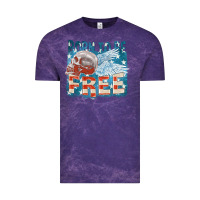 Cloud Purple Born to be free Vintage Tee - FaDigitalArtStudio