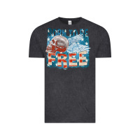 Vintage Black Born to be free Vintage Tee - FaDigitalArtStudio