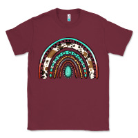 Burgundy blessed western rainbow Classic Tee - Jasminsmagicworld