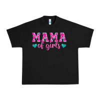 Black mama of girls floral pattern turquoise heart Urban Heavy Tee - Jasminsmagicworld