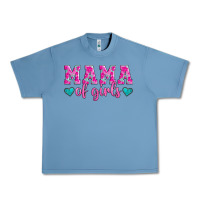 Pebble Blue mama of girls floral pattern turquoise heart Urban Heavy Tee - Jasminsmagicworld