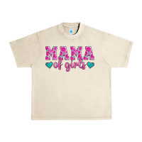 Sandshell mama of girls floral pattern turquoise heart Urban Heavy Tee - Jasminsmagicworld