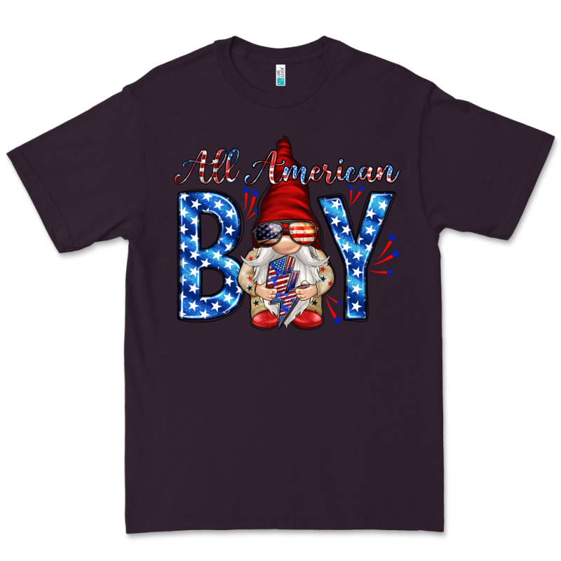 All American Boy With Gnome Premium Tee by HowdyJamesFarm | Teevron