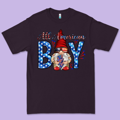 All American Boy With Gnome Premium Tee Designed By Howdyjamesfarm