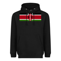 Black kenya flag Heavyweight Hoodie - artisFamous