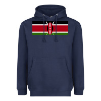 Navy kenya flag Heavyweight Hoodie - artisFamous