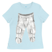 Baby Blue football padded pant fa element 1 Ladies Tee - FaDigitalArtStudio