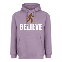 Lavender believe bigfoot white Heavyweight Hoodie - artisFamous