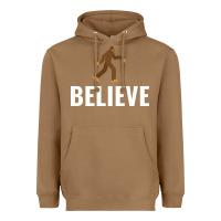 Toasted Coconut believe bigfoot white Heavyweight Hoodie - artisFamous