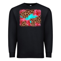 Black valentine's day leopard background Premium Sweatshirt - JahusDesignShop