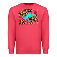 Cardinal valentine's day leopard background Premium Sweatshirt - JahusDesignShop