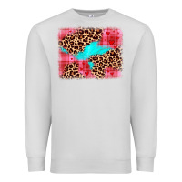 Dove Grey valentine's day leopard background Premium Sweatshirt - JahusDesignShop