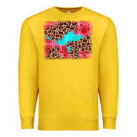 Lemon valentine's day leopard background Premium Sweatshirt - JahusDesignShop