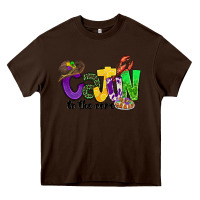 Chocolate Brown cajun to the core mardi gras Heavy Core Tee - CowGirlArtShop