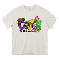 Cream cajun to the core mardi gras Heavy Core Tee - CowGirlArtShop