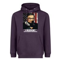 Plum Notorious R.B.G. Funny Progressive, Liberal Ruth Bader Ginsburg Heavyweight Hoodie - artisFamous