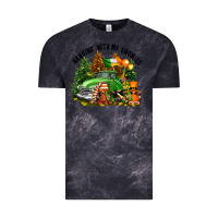 Cloud Black St. Patricks Day hanging with my gnomies Vintage Tee - FaDigitalArtStudio