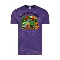 Cloud Purple St. Patricks Day hanging with my gnomies Vintage Tee - FaDigitalArtStudio