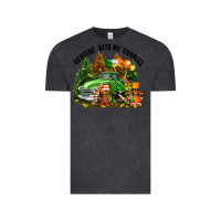 Vintage Black St. Patricks Day hanging with my gnomies Vintage Tee - FaDigitalArtStudio