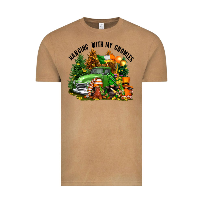 St. Patricks Day Hanging With My Gnomies Vintage Tee by FaDigitalArtStudio | Teevron