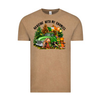 Vintage Coffee St. Patricks Day hanging with my gnomies Vintage Tee - FaDigitalArtStudio