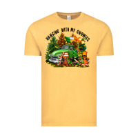 Vintage Mustard St. Patricks Day hanging with my gnomies Vintage Tee - FaDigitalArtStudio