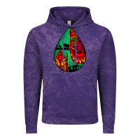 Cloud Purple african masks teardrop  3 Vintage Hoodie - BundleAndBundleShop