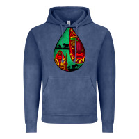 Vintage Denim african masks teardrop  3 Vintage Hoodie - BundleAndBundleShop