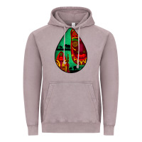 Vintage Zinc african masks teardrop  3 Vintage Hoodie - BundleAndBundleShop