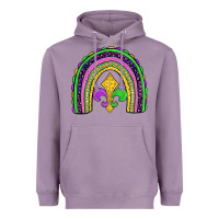 Lavender mardi gras fleur de lis rainbow Heavyweight Hoodie - JahusDesignShop