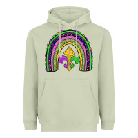 Matcha mardi gras fleur de lis rainbow Heavyweight Hoodie - JahusDesignShop